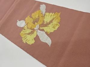 リサイクル　綴れ花模様織出し名古屋帯